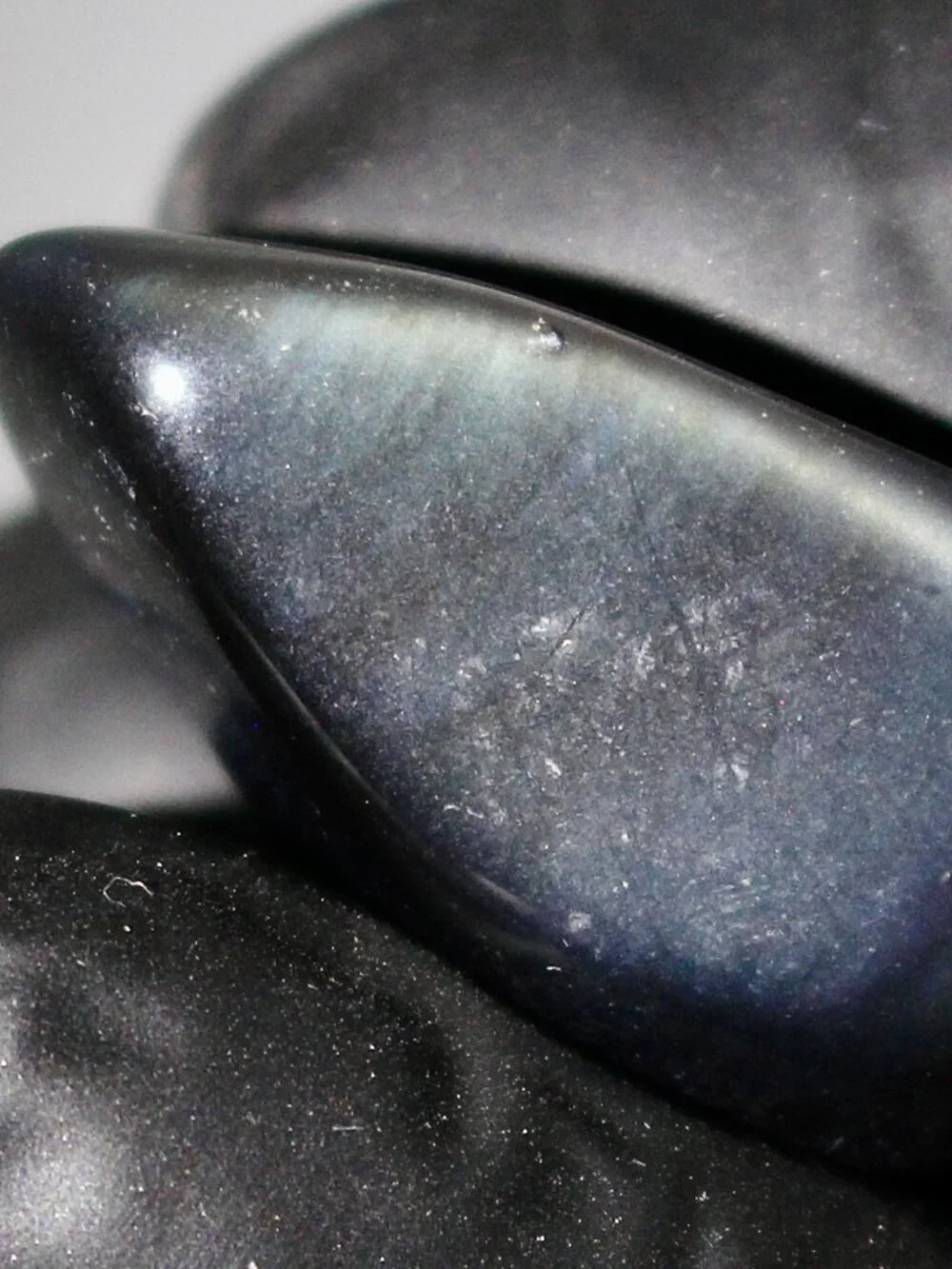 5.0g Blue Old Stock Rainbow Obsidian Polished Davis Creek California Rare Stone
